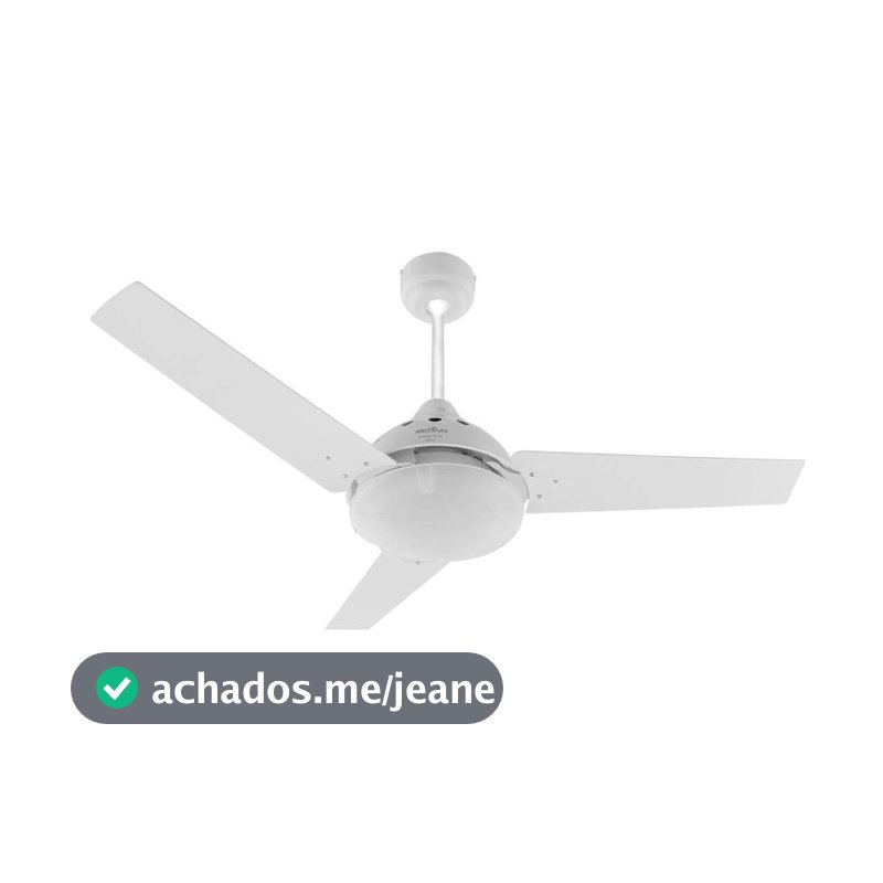 Ventilador Britânia Teto Cancun Branco 3 Pás 127V BVT01B