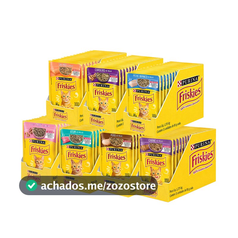 Ração Úmida Friskies 85g - Caixa com 15 unidades