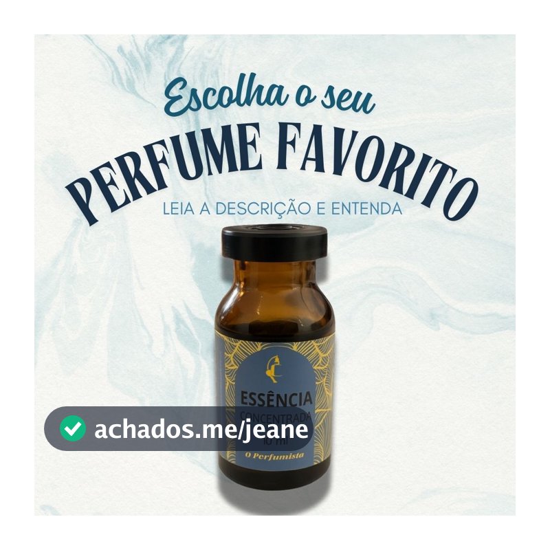 Essência Concentrada Perfume Masculino Importado e Nacional- 10ml