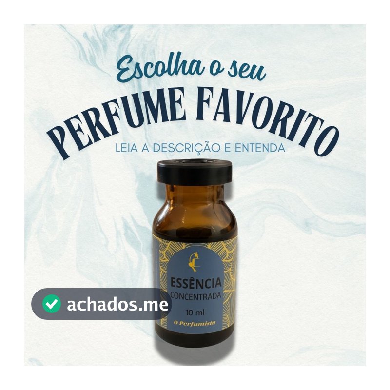 Essência Concentrada Perfume Masculino Importado e Nacional- 10ml