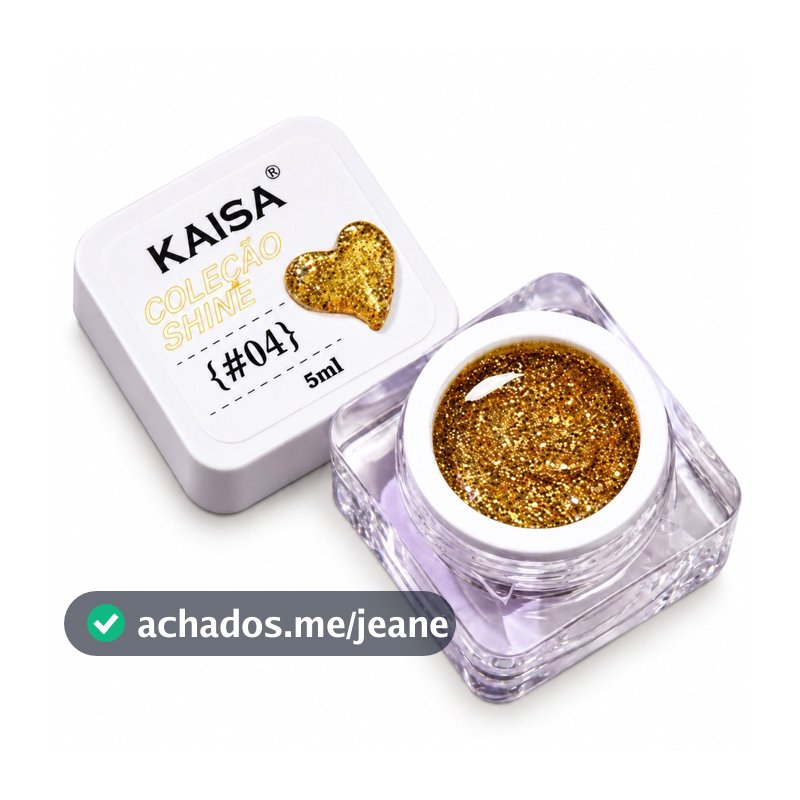 Gel Painting em gel Kaisa 5ml Shine para Decoração com glitter de Unhas Acrigel