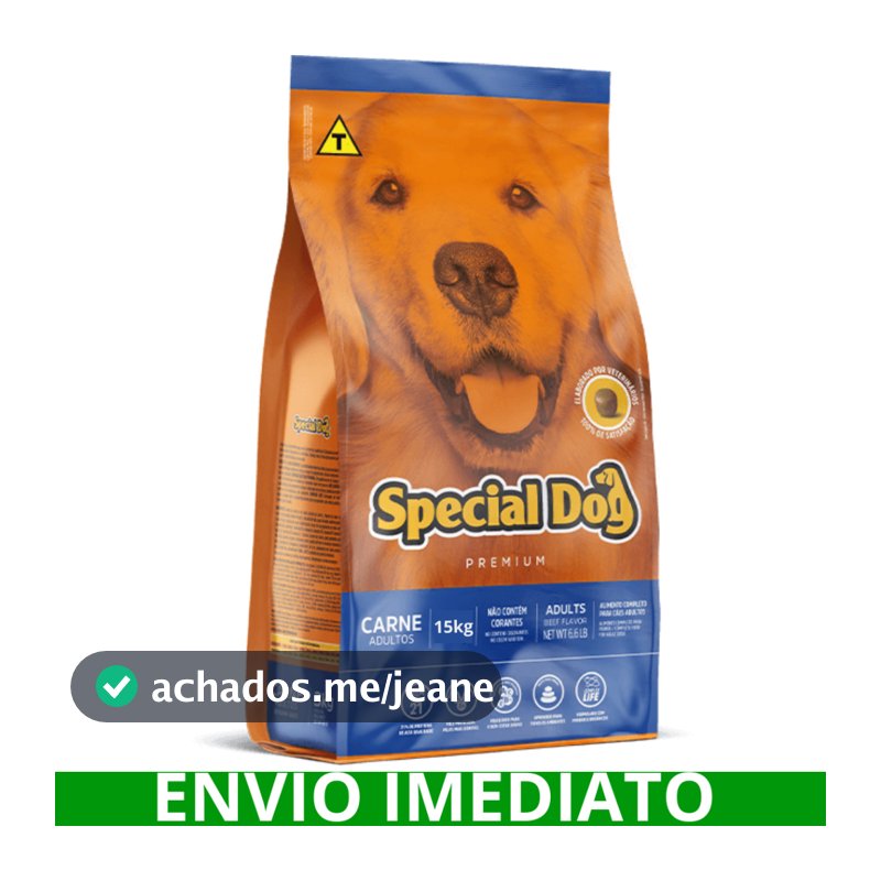 Ração Premium Special Dog para Cães Adultos Sabor Carne 15Kg - Original
