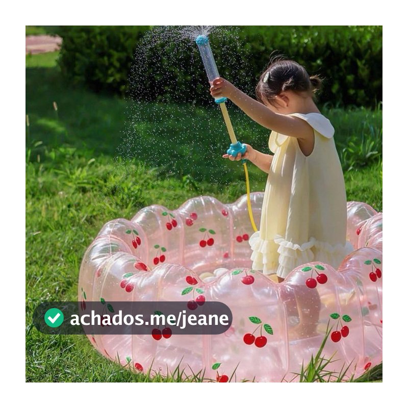 Piscina Pequena Infantil 90cm Portátil inflável Capacidade de 55 litros