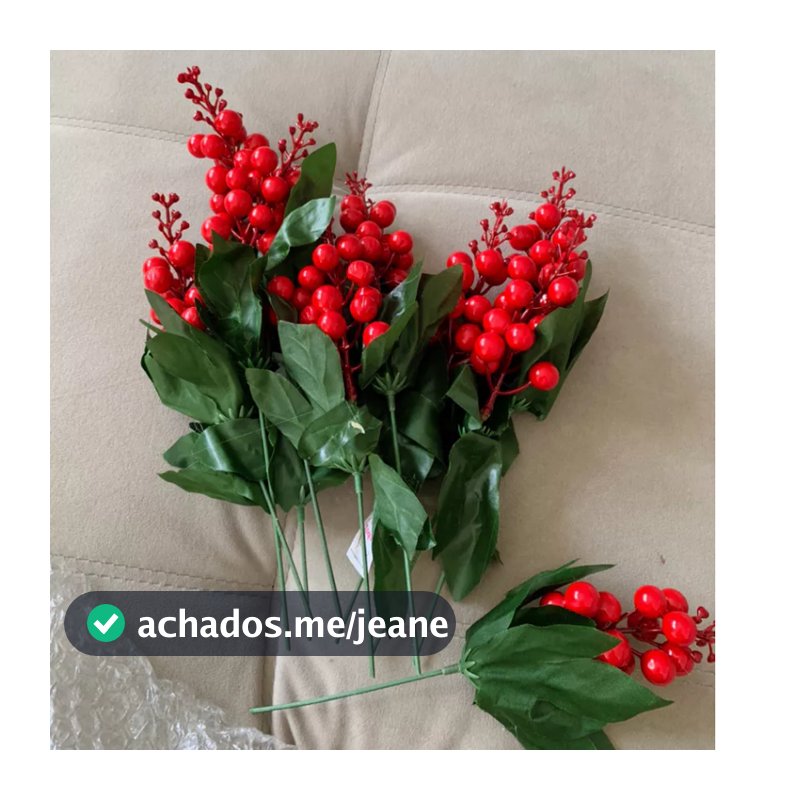 azevinho artificial de natal,holly berry vermelho natalino p/decoracao de arvore de natal,guirlanda,visco 1 amarrado com