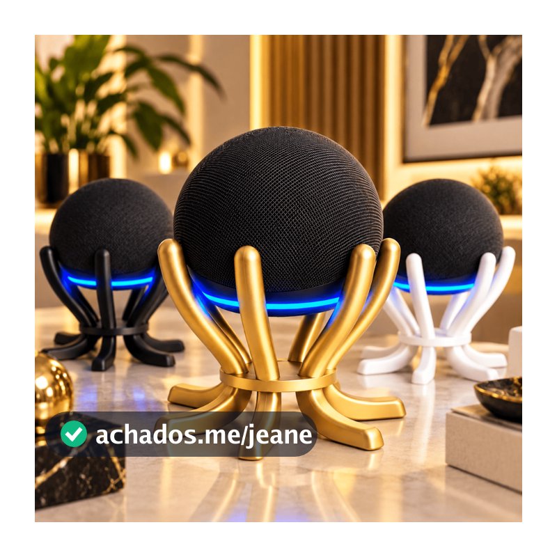Suporte Para Alexa Echo Dot 4 ou Echo Dot 5 Base de Mesa Design Moderno