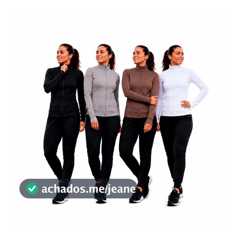 Jaqueta Feminina Esportiva Fitness Alta Performance Zíper Treino Com Dedal Slim Fit Academia Casaquinho UV50+