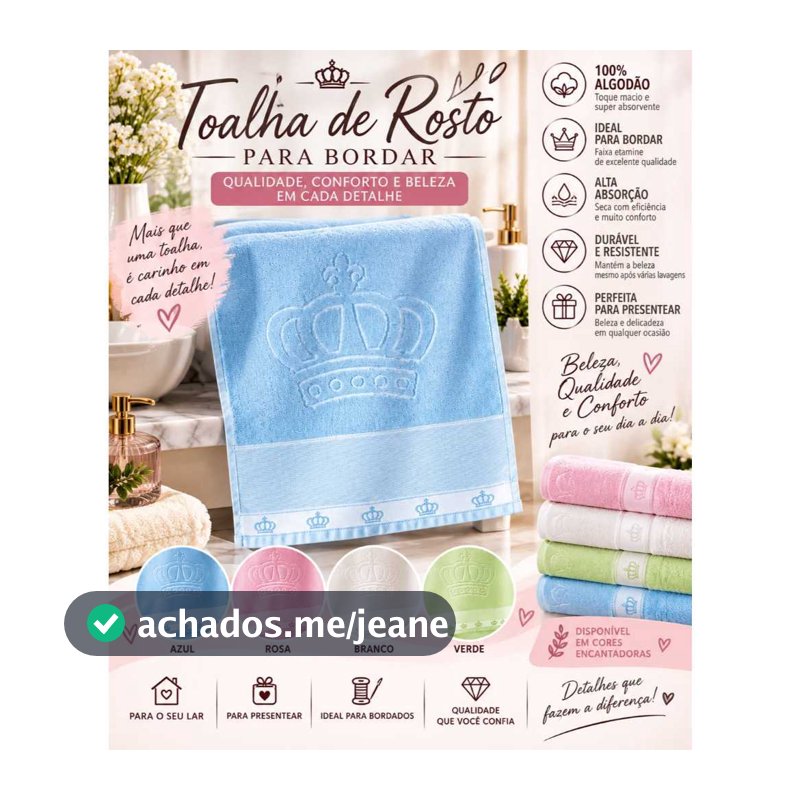 Toalha de rosto