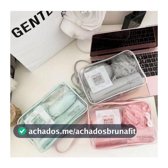 5 Peças Kit de Viagem Com Bolsa Porta Escova Pente Saboneteira e Ducha Compacto Para Viagem