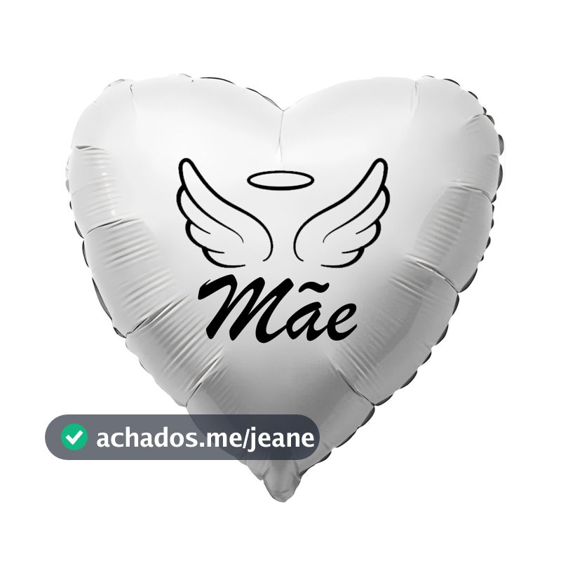 Balão Metalizado Personalizado No Formato De Coração Homenagem Falecimento Pai, Mãe, Avô, Avó