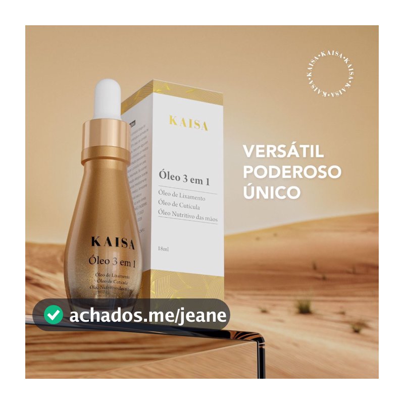Oleo 3 em 1 Kaisa oleo de lixamento 18ml