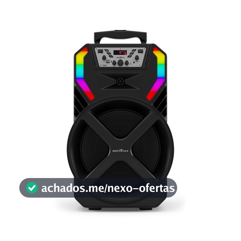 Caixa de Som Amplificada Britânia BCX12100 Woofer 12” 700W