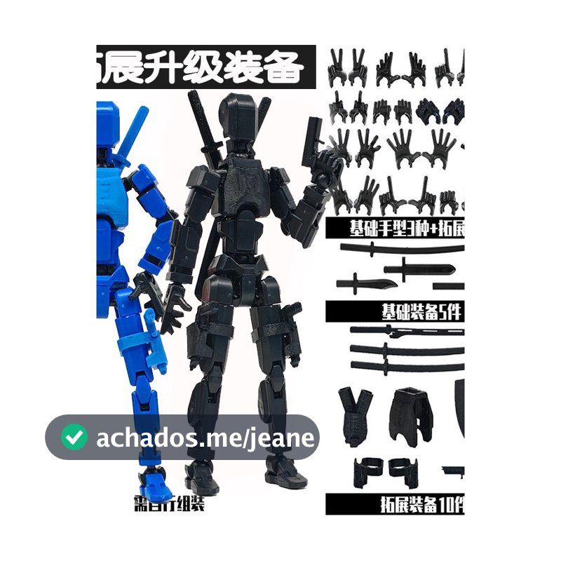 t13 action figure dummy 13 action figure action figure Modelo de impressão 3d montagem de blocos de construção magnético