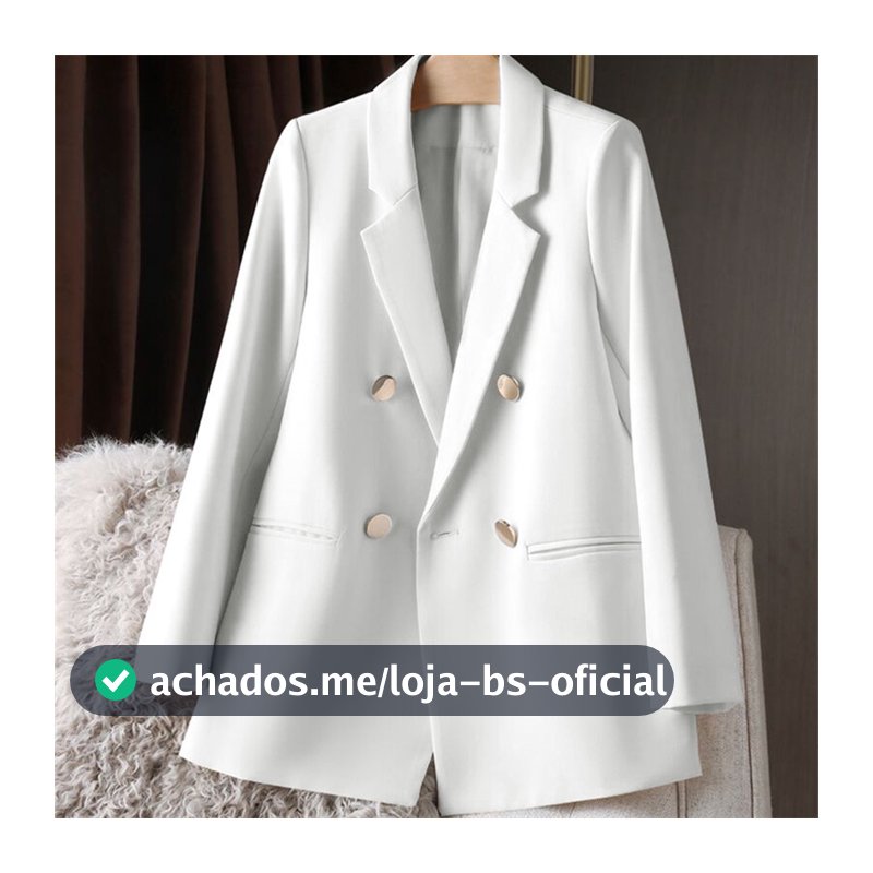 Jaqueta de terno branco novo estilo pequena primavera outono terno jaqueta temperamento versão coreana tamanho grande ro