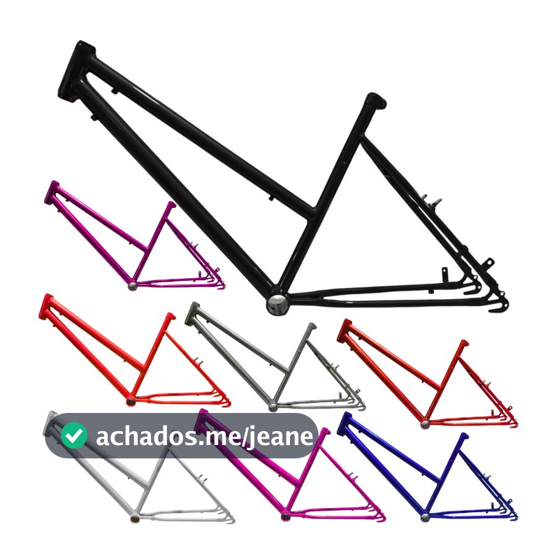 Quadro aro 26 Aço Reforçado Tipo Poti Montadinha Bh para Freio V-Brake Tipo Samy Ultra para Projeto