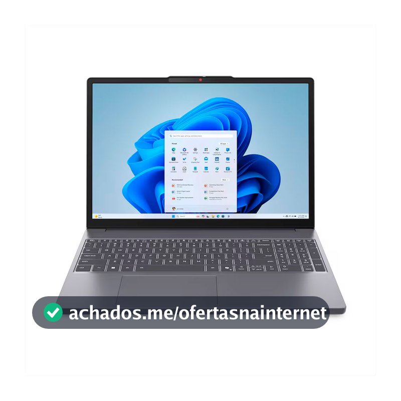 Notebook Intel Core 3 100U 8GB RAM 256GB SSD Tela Lenovo