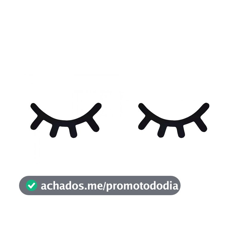 Cilios Decorativo De Parede MDF 3mm Preto