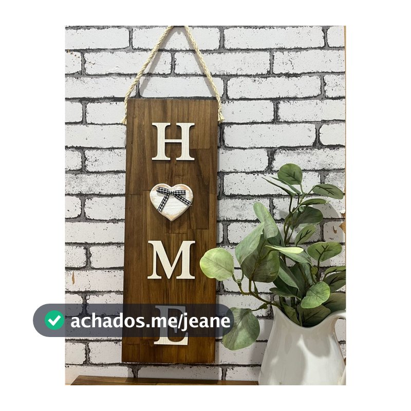 Placa Home Decoração Rústica Placa Decorativa de Parede Decoração de Porta e Parede Home