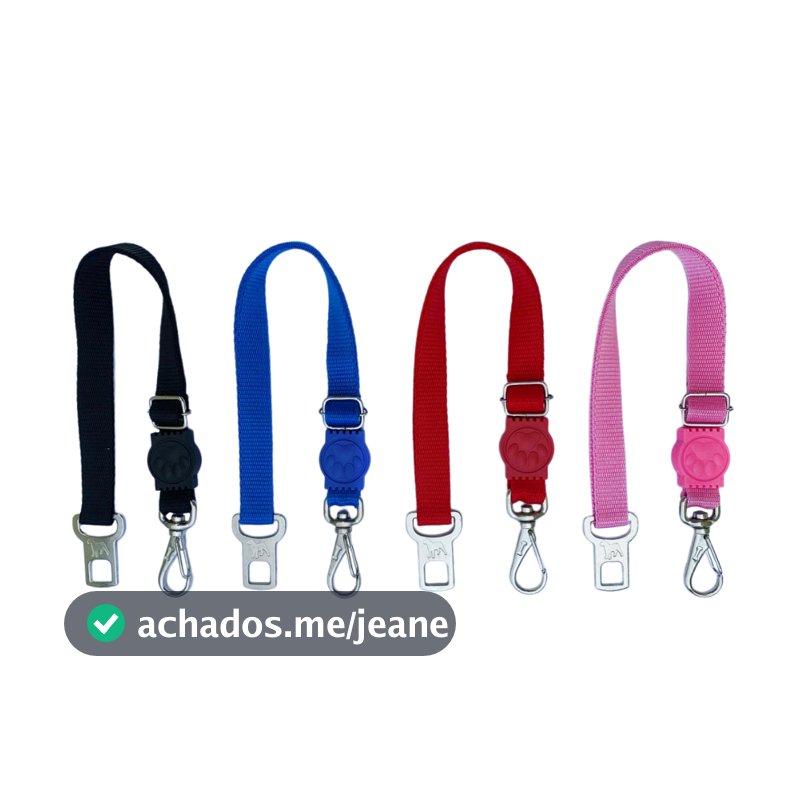 Cinto de Segurança para Animais de Estimação Ajustável, Proteção para Viagem com Pets, Cachorro Gato