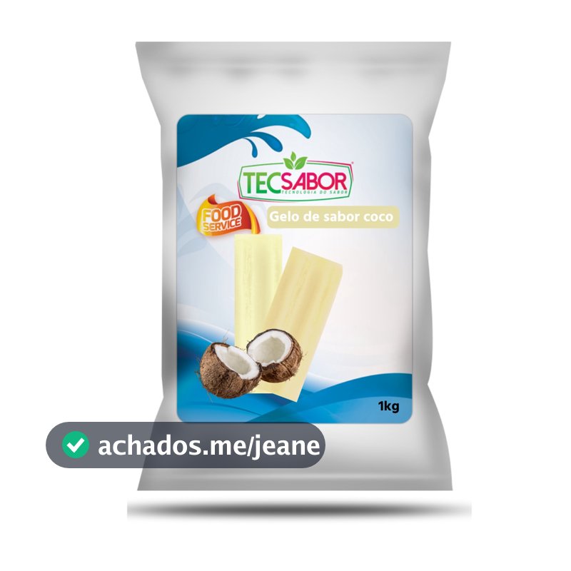 Gelo de Sabor Coco Tec Sabor 1kg rende 500 gelo