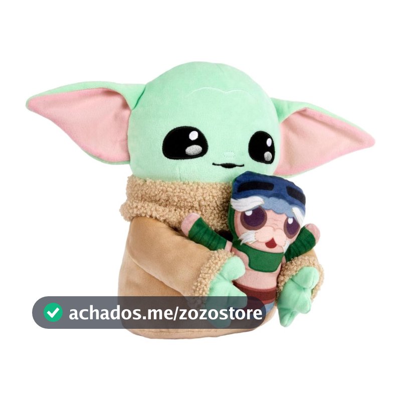 Pelúcia Star Wars The Mandalorian Bebê Grogu com Som 25 cm - Mattel HXV50