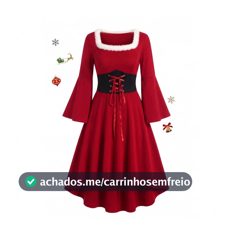 Peludo pescoço quadrado natal ano novo vestido de festa feminino rendas vestido de cintura estreita ano novo vestido ver