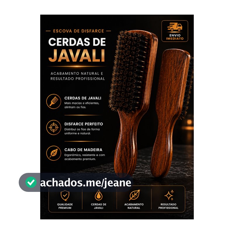 Escovinha Disfarce Cerdas Javali Barbeiro Profissional