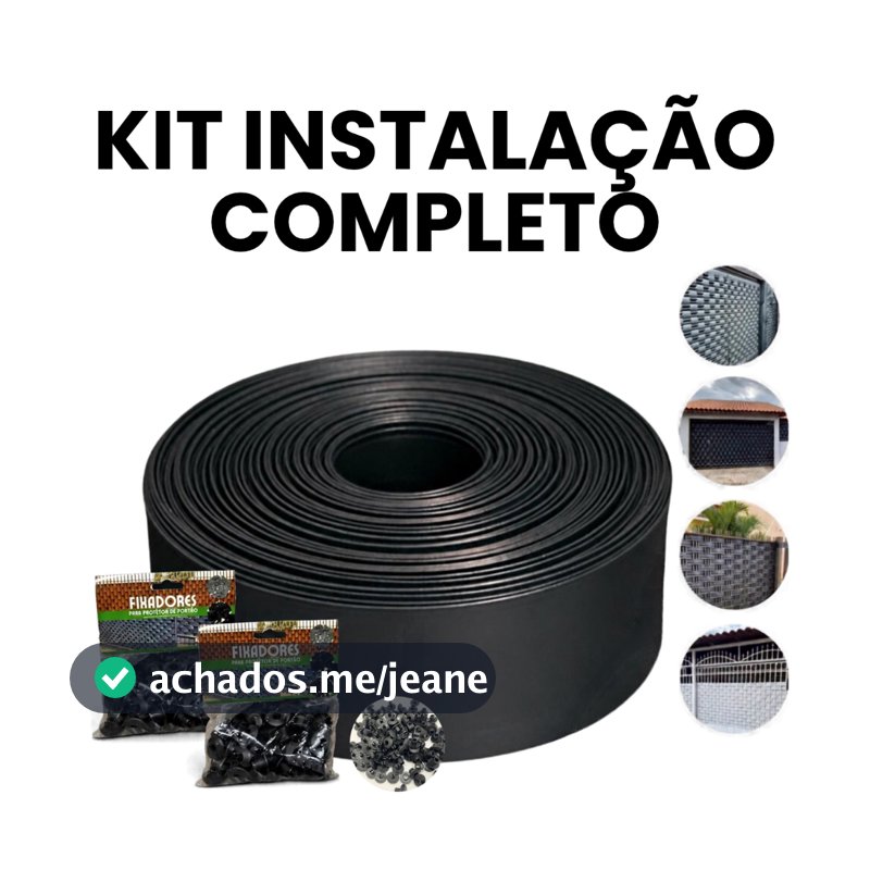 Protetor de Portão Varias Cores  (Tam: 50, 25 ou 10m de comp X 7 cm de altura)