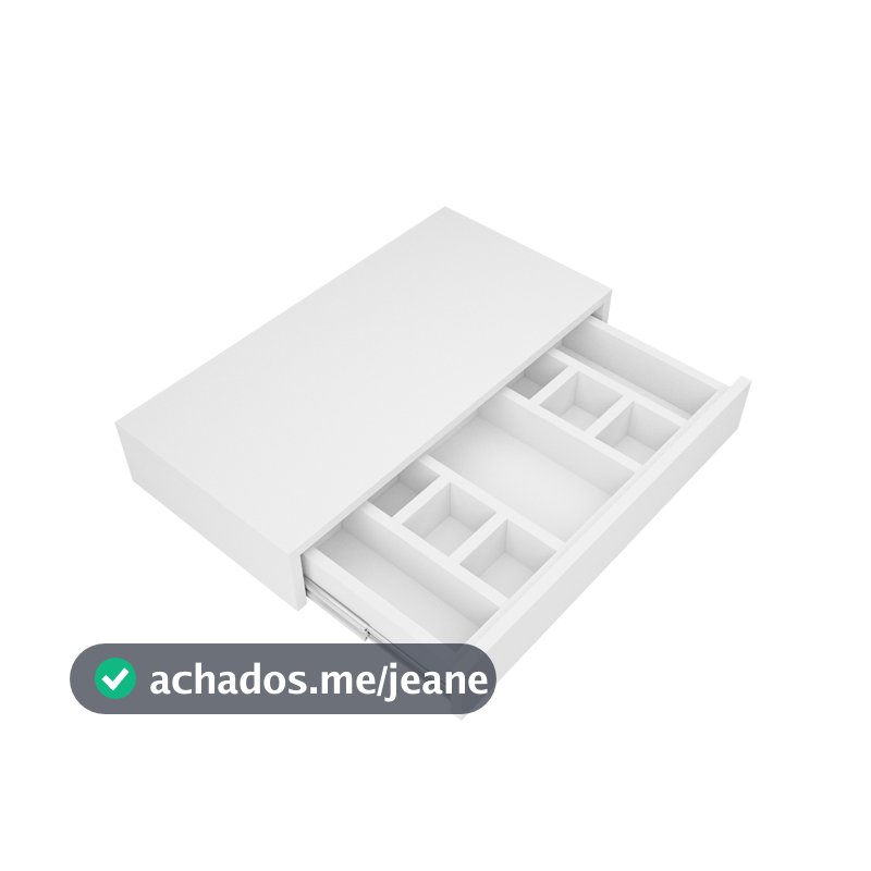 Gaveta Penteadeira Suspensa: Design Moderno com Divisória- Quarto/Closet/Salão de beleza