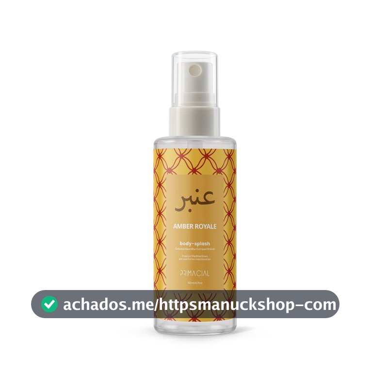 BODY SPLASH FEMININO ARABE AMBER ROYALE 100ML - PRIMACIAL PERFUME ORIENTAL