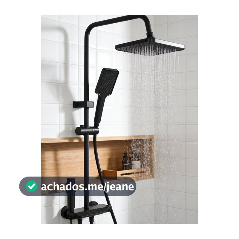 Conjunto chuveiro display digital luz ambiente, misturador teclado piano chuva, compatível aquecedor gás e elétrico