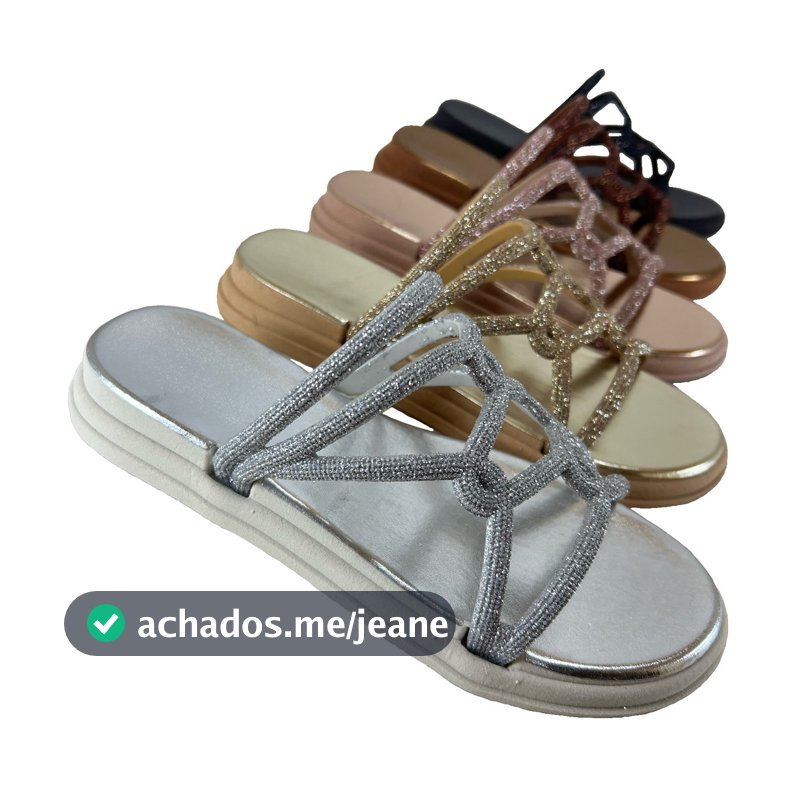 Sandália Rsteirinha Slide Capri 867A KIKIVE
