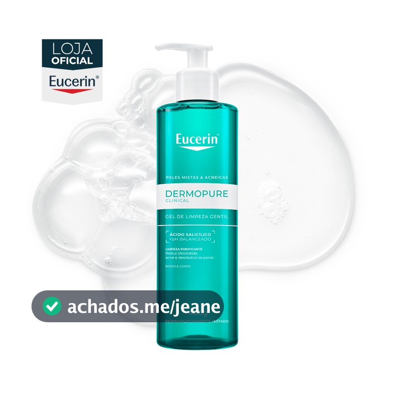 EUCERIN Gel de Limpeza Facial Antiacne Dermo Pure Gentil 400ml