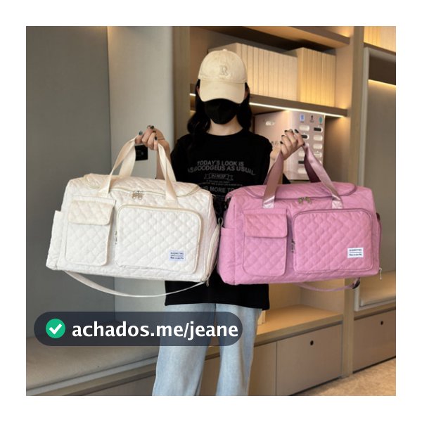 Bolsa Multiuso Com Divisão Seca Úmida E Compartimento Para Sapatos Ideal Para Yoga E Maternidade