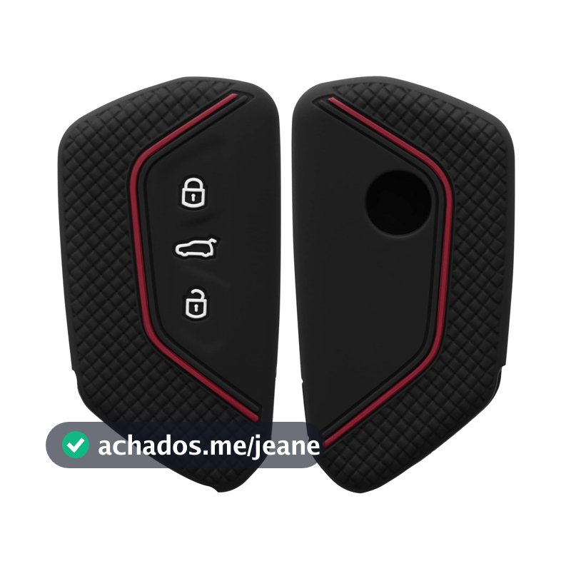 KWMOBILE TAPE TAPE VW GOLF 8 3 Button CHAVE CASA COMPATÍVEL CASE - CASA DE CASA DE PROTEÇÃO CAI