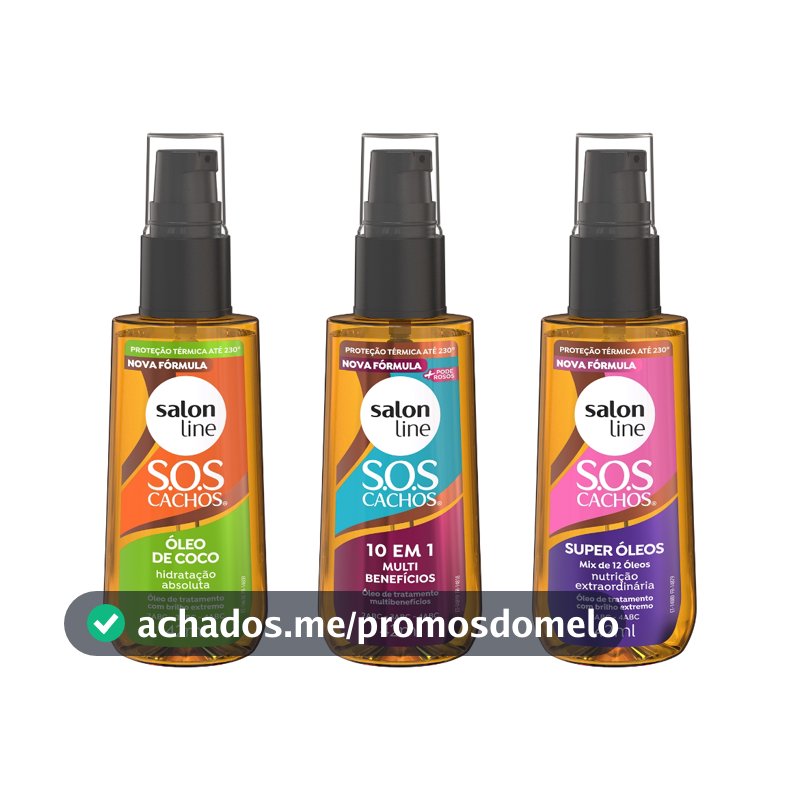 Kit com 3 Óleos de Tratamento Coco, Super Óleos e Multibenefícios