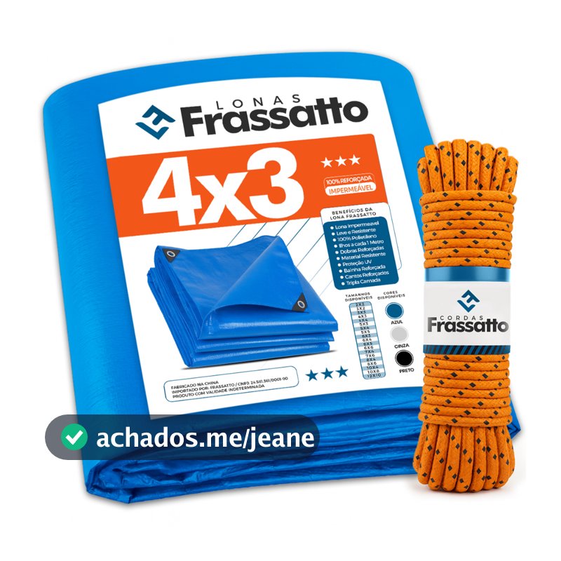 Lona 2x2 3x2 3x3 4x3 4x4 5x3 5x4 5x5 6x3 6x4 6x5 Reforçada Piscina Construção Impermeável + Corda