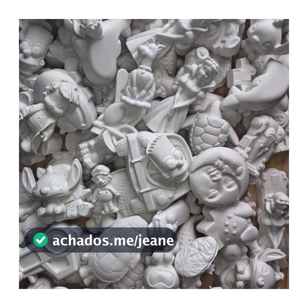 KIT 50 PEÇAS GESSO CRU PINTURA INFANTIL PARA CRIANÇAS SORTIDO MENINO E MENINA DIVERSÃO E CRIATIVIDADE