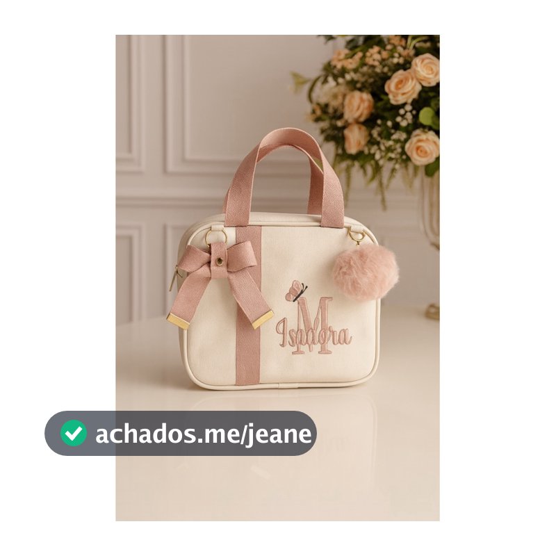 frasqueira bolsa P maternidade  personalizada