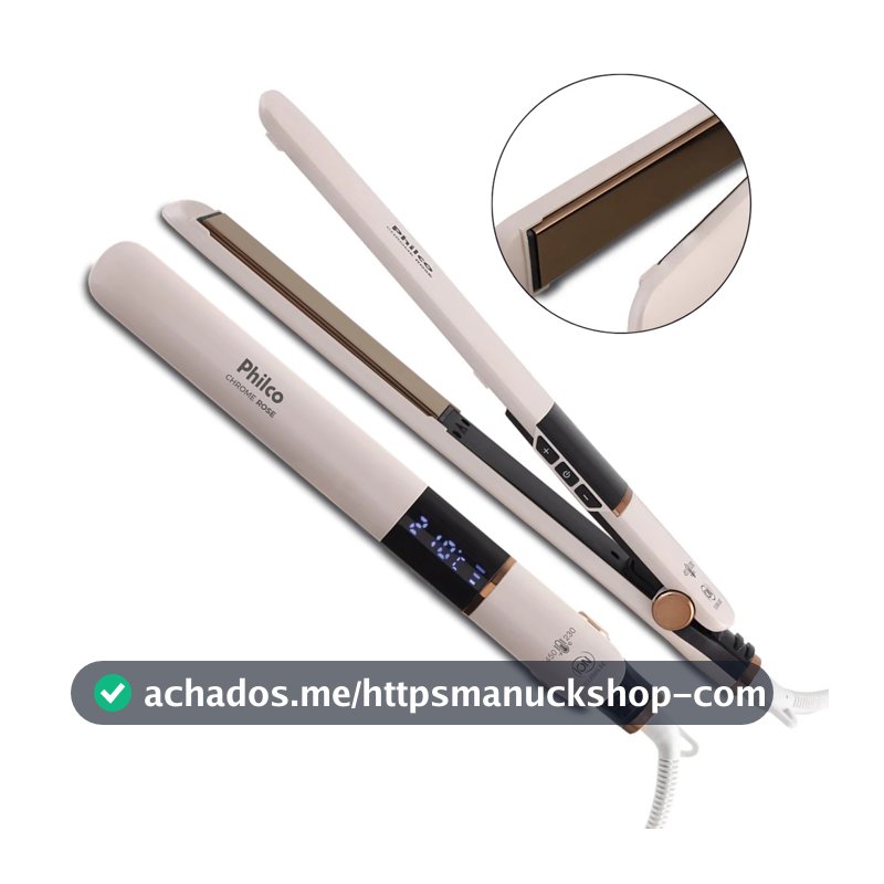 Prancha Titanium Chrome Rose Bivolt PPR10 Philco