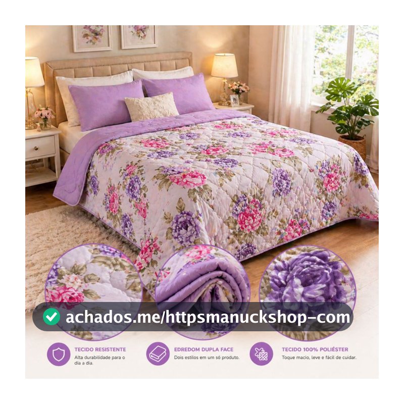 Edredom Cobertor  Manta  Coberdrom Casal Queen 170 Fios Cama Quarto Frio Quentinho Inverno