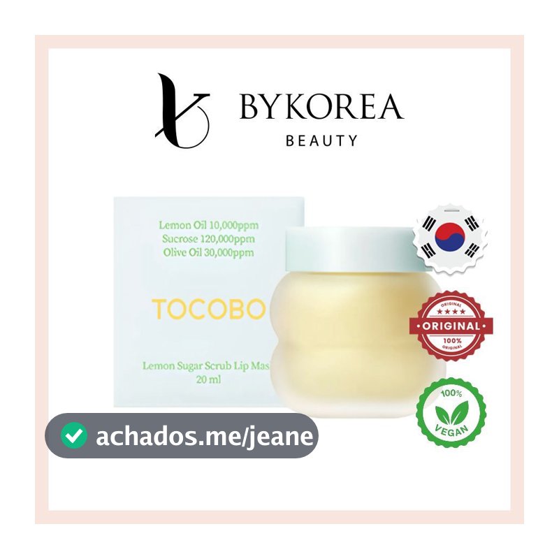 Tocobo Lemon Sugar Scrub Lip Mask 20ml