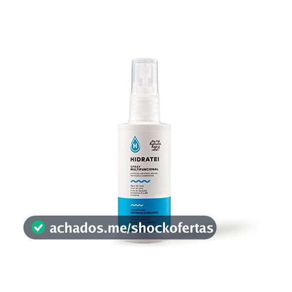 Leave-in Spray Multifuncional Hidratei 60ml Travel Size Proteção Térmica Antifrizz Brilho