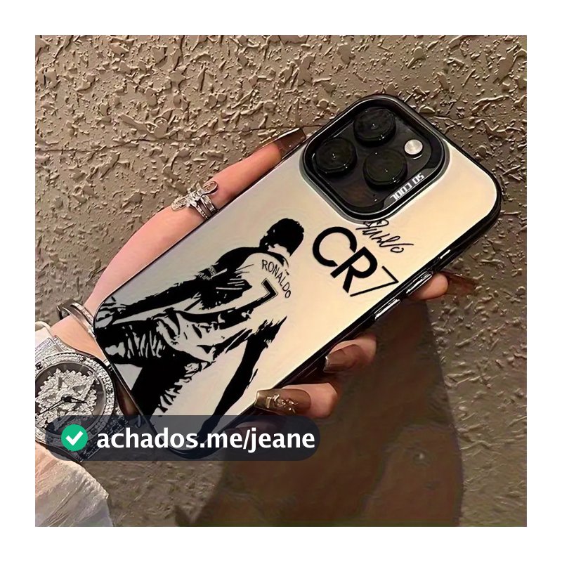 Anti-impacto silicone Capinha capa Fosco Cristiano Ronaldo para IPhone XR 11 12 13 14 15 16 17 PRO MAX 14 15 16 PLUS