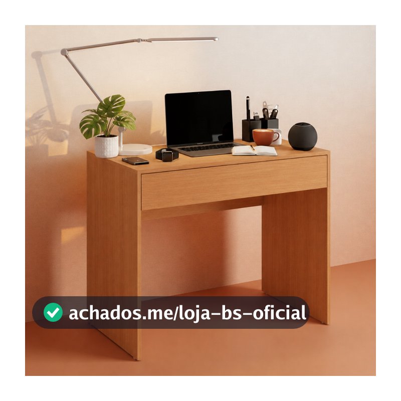 Mesa para Computador Compacta com Gaveta Ideal Home Office e Estudos