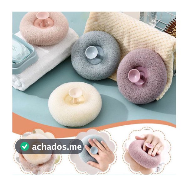 Bola De Banho Esponja Com Ventosa Para Esfoliação Corpo Todo