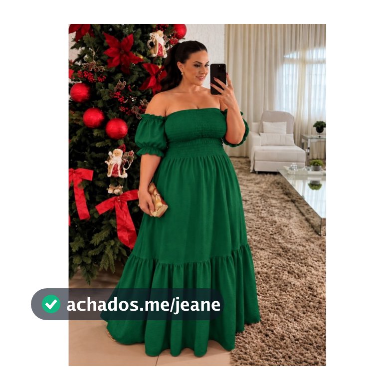 Vestido Plus Size Natal Feminino Ombro a Ombro Ciganinha Rodado Manga Bufante Elegante Festas Formatura Fim De Ano Verão
