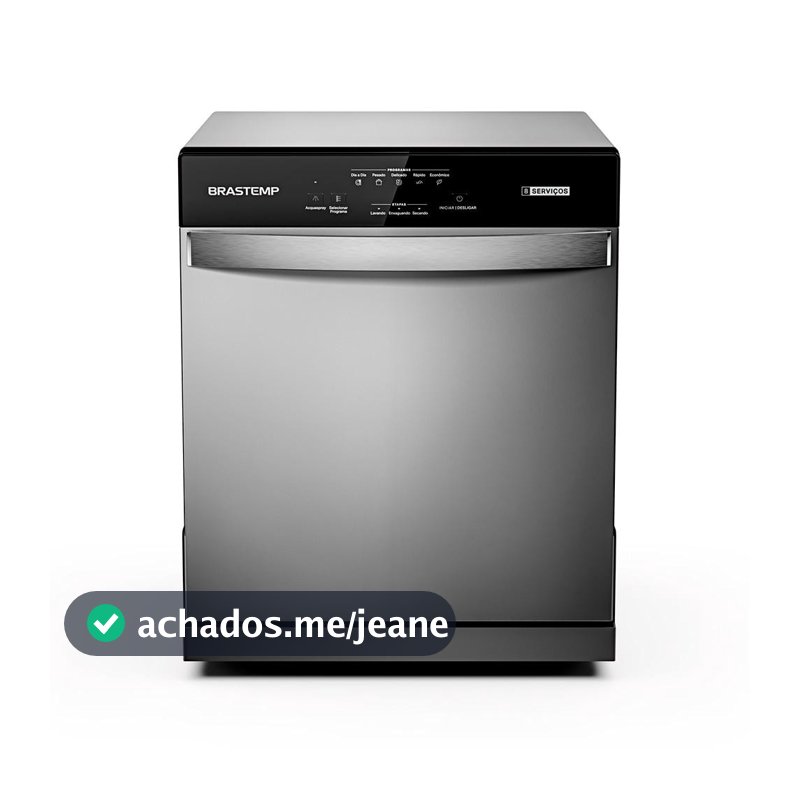 Lava Louças Brastemp 8 Serviços Compacta BLF08BS Cinza para Cozinha 220v