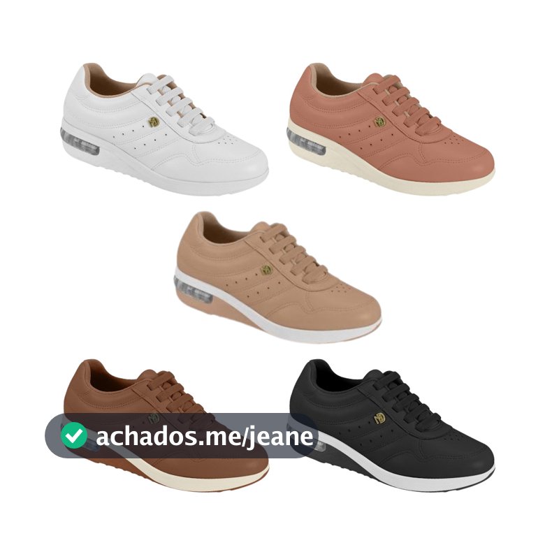 Tenis Feminino Casual Confortável Gel Bolha Modare Original