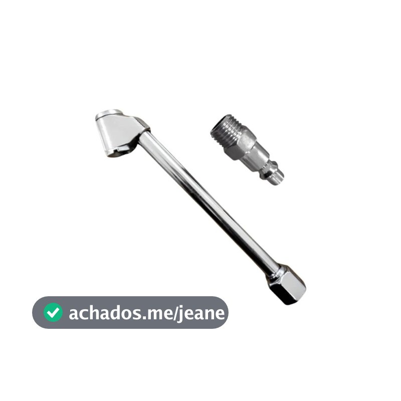 Bico de ar duplo para encher pneu com engate rápido