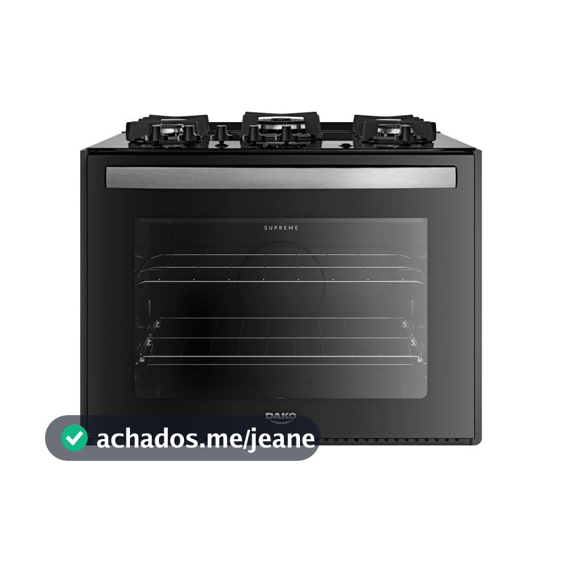 Fogão 5 Bocas de Embutir  Dako Supreme Mesa de Vidro Bivolt